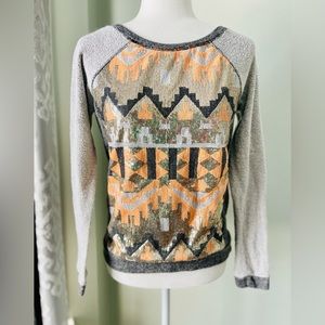 Potter’s Pot Raglan Sequin Top